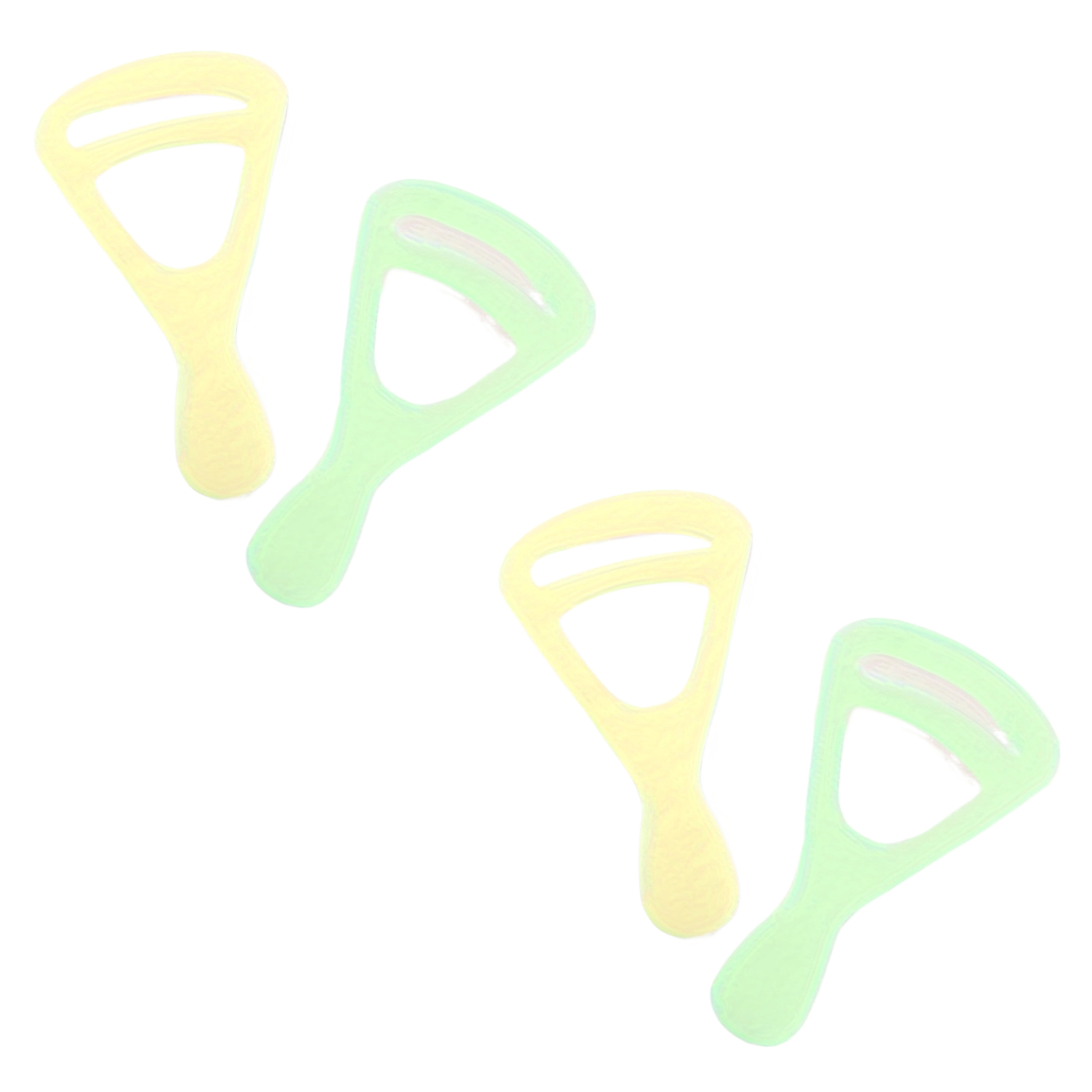 TEMU 4pcs Set Of Eyebrow Templates - Reusable Eyebrow Shaping Guides, Easy To Create Natural Arches, No Battery Needed, Essential For Makeup