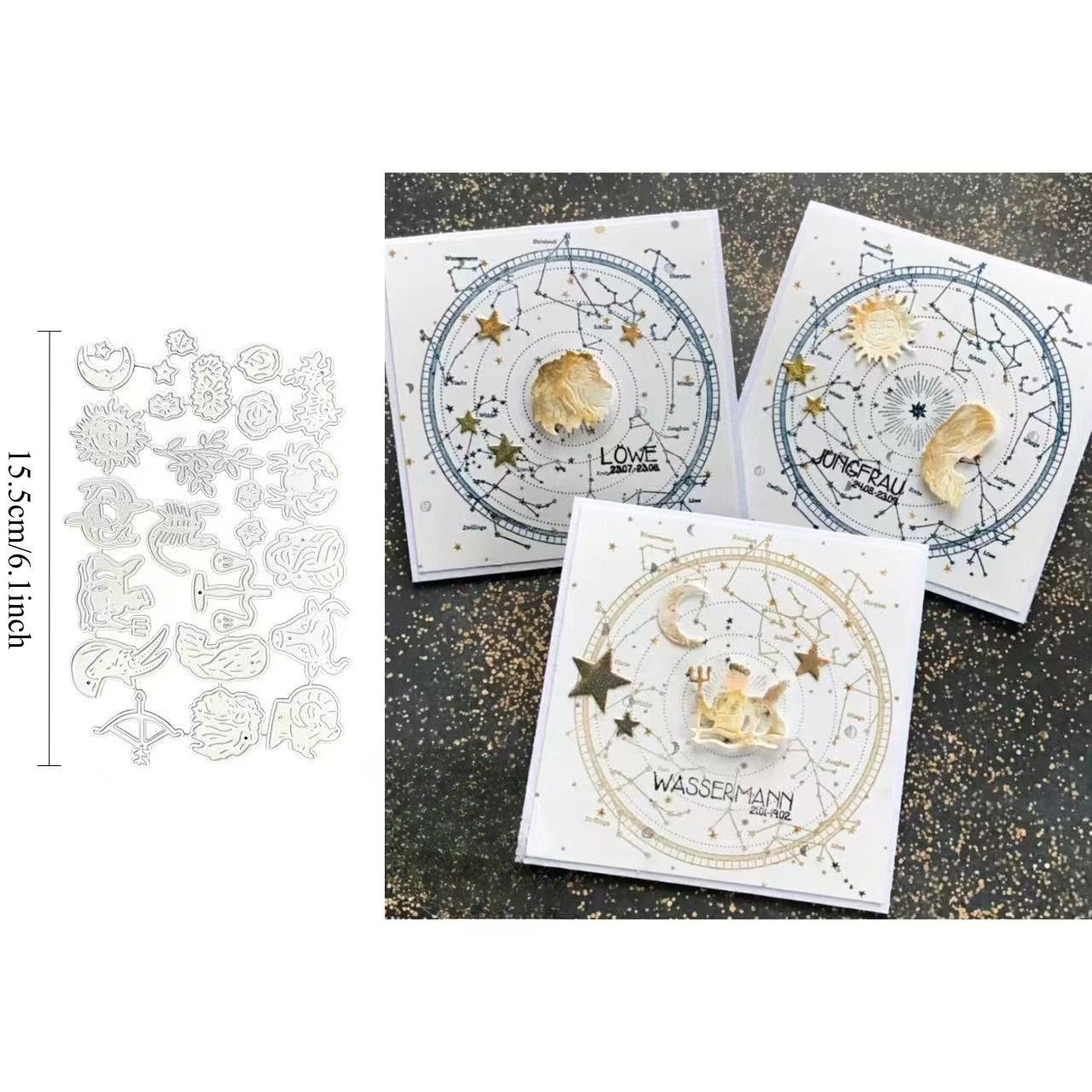 Easter Constellation Die-cutting Metal Cutting Molds For Crafting, Suitable For Scrapbooking, Card Making, And Paper Art Projects