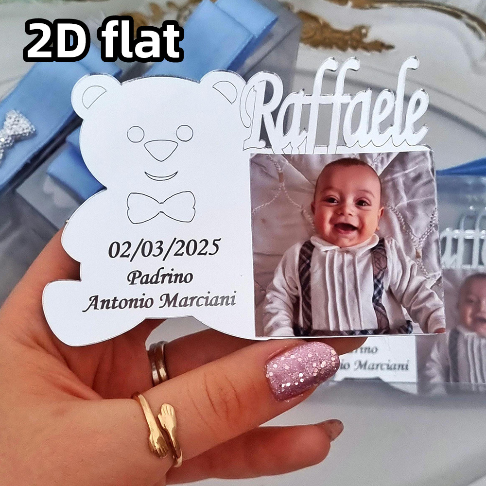TEMU Imán de oso de peluche con foto personalizada - Recuerdo personalizado para de , regalo sorpresa para