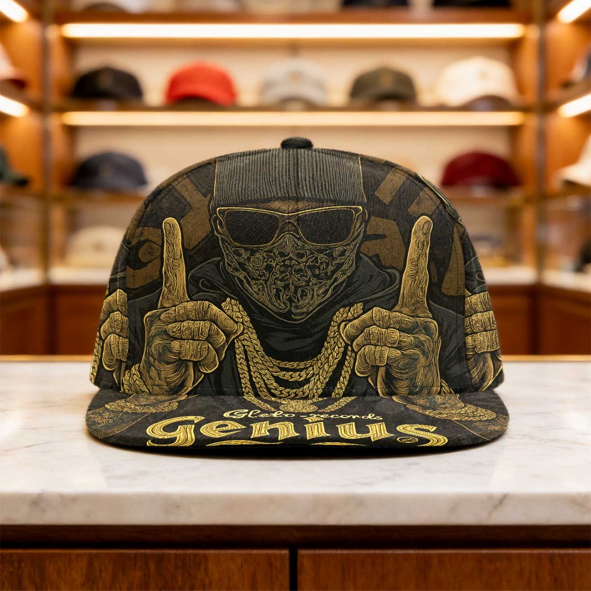 TEMU 1pc Adjustable Snapback Cap For - Lightweight Quick Hat With 5-panel, Round Top Flat Brim, Suitable For Streetwear, Sports, Christmas Gifts,.