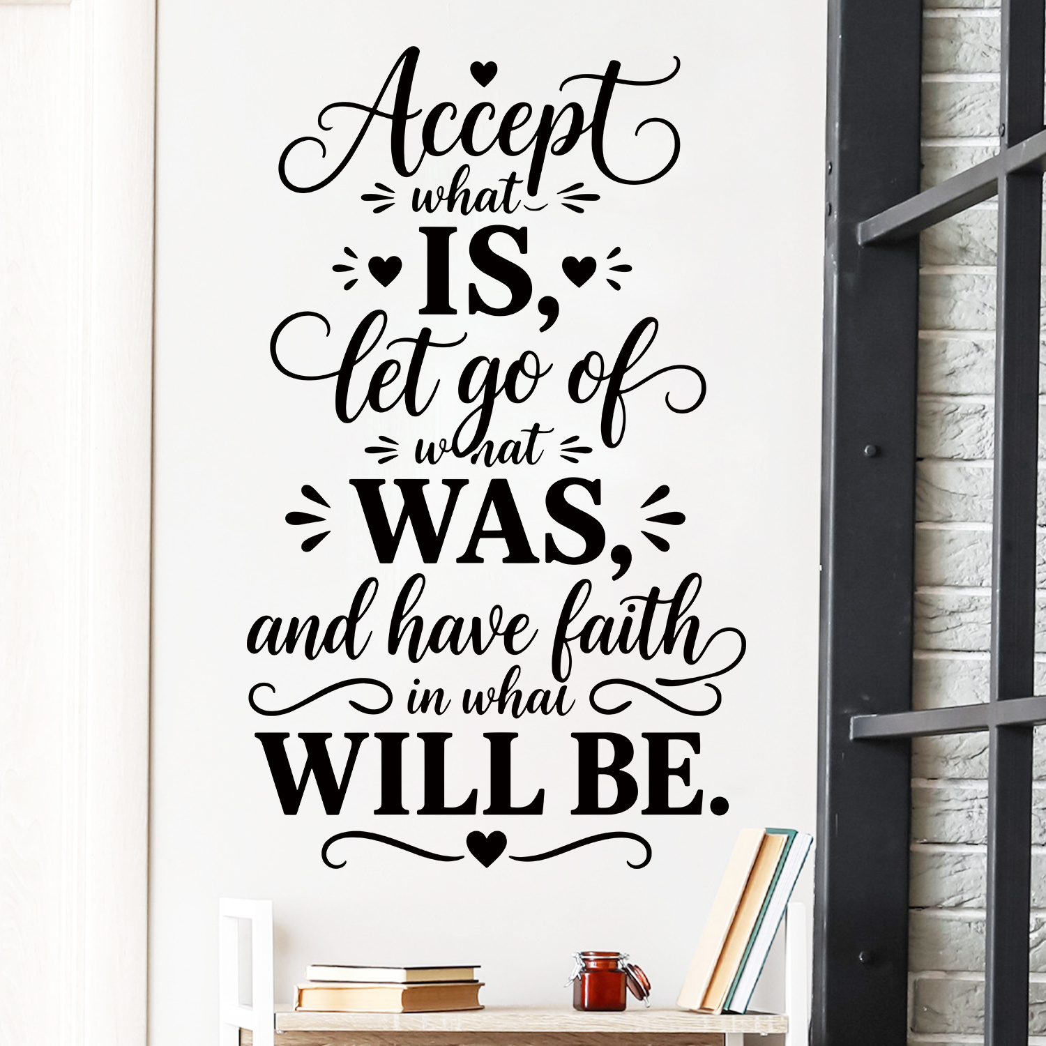 inspirational wall stickers sold on Temu United States