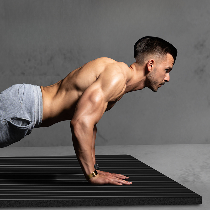 Extra Thick 8mm Yoga Mat for Men, Heavy Duty Workout Mat