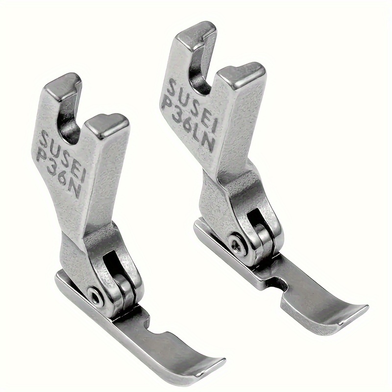 Image of 2pcs Neutral All-steel Zipper Presser Foot For Singer, Brother, And Industrial Sewing Machine