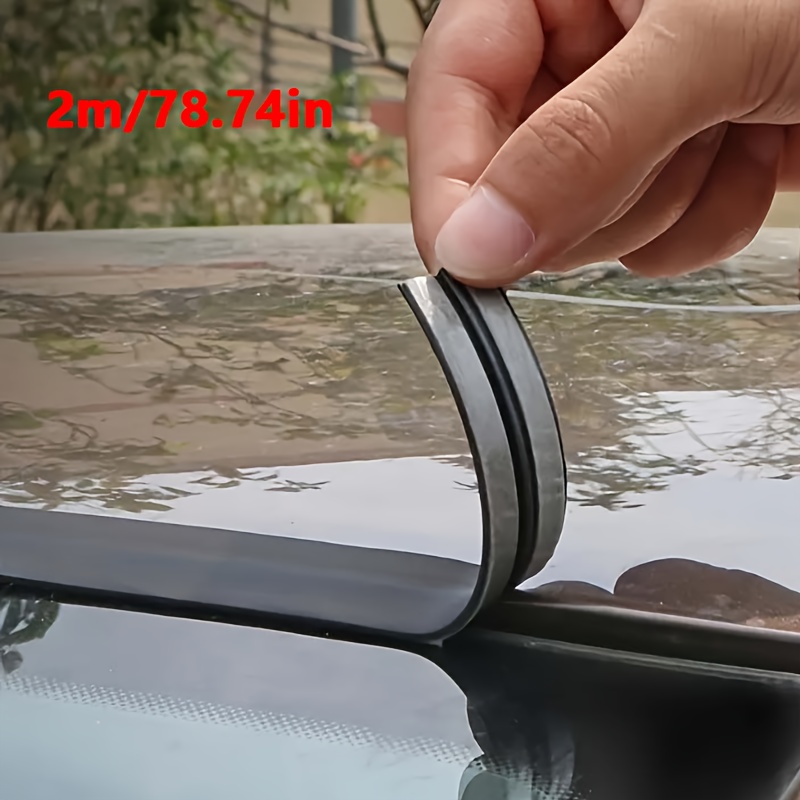durable rubber car weatherstripping weatherproof tape   in 78 74 and 196 85 lengths specifically designed for sealing sunroofs and rear windshields suitable for   vehicle models