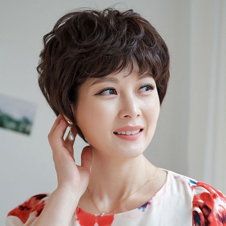 TEMU 【女性用】ショートヘアウィッグ、ルでふわふわのフルショートカーリーヘア、フルヘッドウィッグセット、フルヘッドウィッグキット