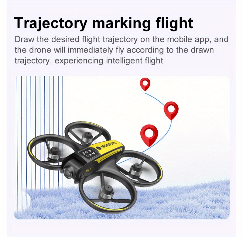 4K HD GPS Drone with Brushless Motor, Long Flight Time, Foldable FPV Quadcopter, GPS Auto-Return Home & Obstacle Avoidance, Optical Flow Positioning, Portable Drone with Large, Includes 2 Batteries - Ideal for Aerial Photography, Videography, Mapping, Surveying - Perfect Birthday/Holiday Gift for Adults & Teens, High Quality Drone