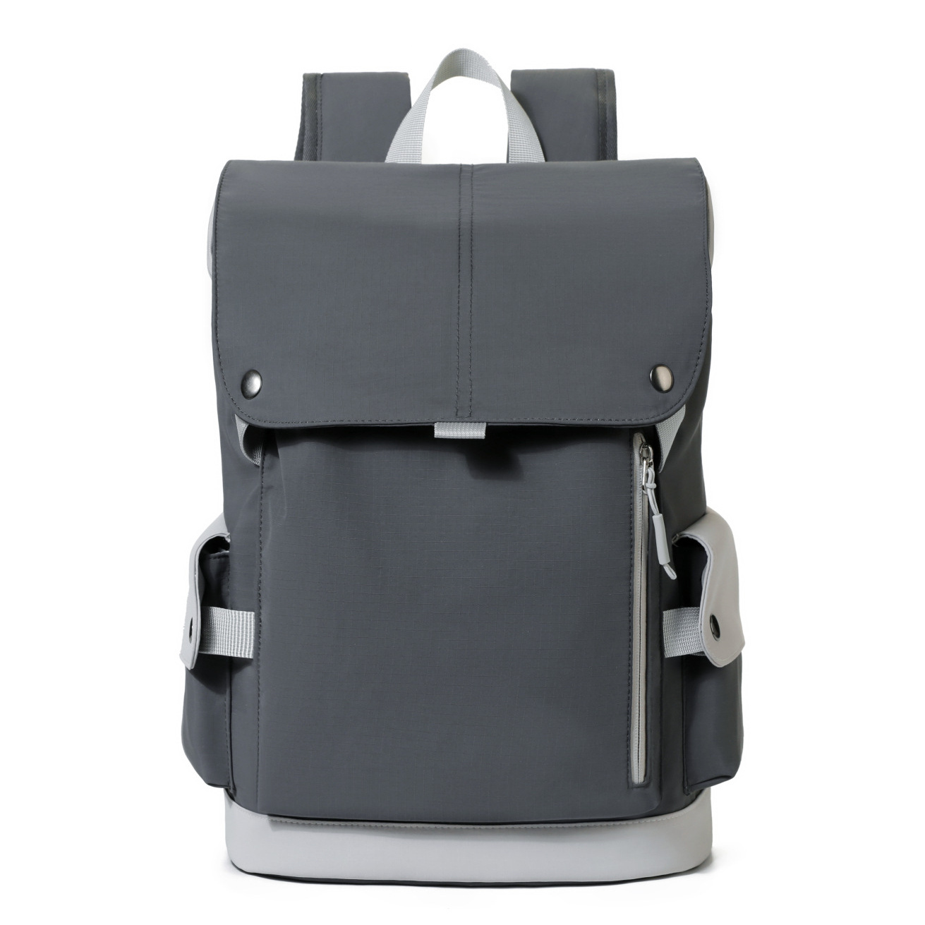 Image of Men's Large Capacity Multi-compartment Laptop Backpack, Durable Wear-resistant Rucksack With Padded Shoulder Straps, Trolley Sleeve, Business Work Outdoor Daily Use