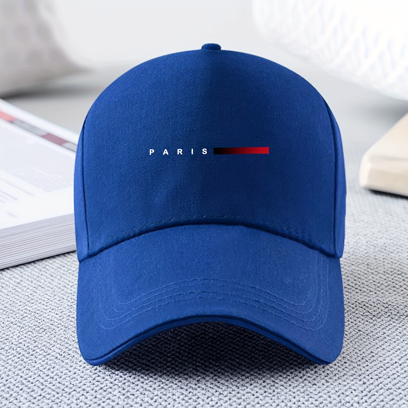 TEMU Casquette de baseball pour homme, motif géométrique, chapeau de pêche décontracté d'extérieur, disponible en 6 couleurs, style casquette de