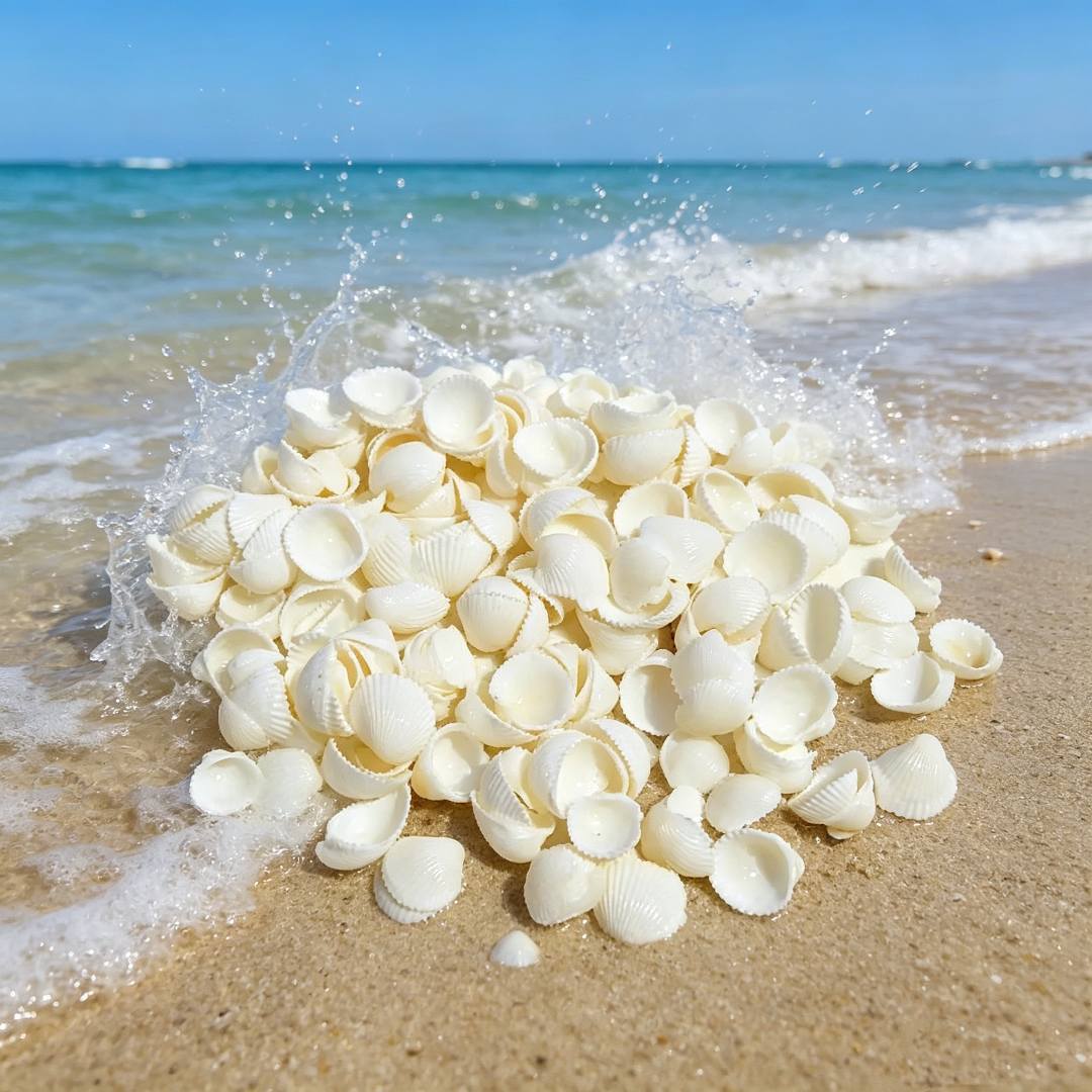 TEMU 1 Pack Containing Shaped Seashells, Starfish And Other Marine Trinkets. Suitable For Miniature Landscape Decoration, Ocean-themed Parties,