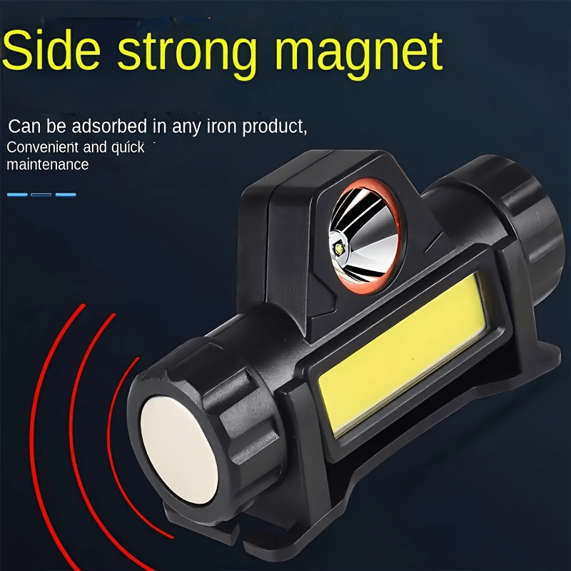 2 Ultra-Powerful LED Headlamps with Magnetic Tail Function