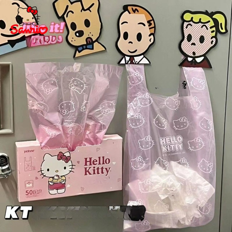 

Sanrio Hello Kitty Pvc Disposable Trash Bag, Multipurpose Pink Garbage Bag For Office, Desk, Car, Lightweight & , Officially Licensed