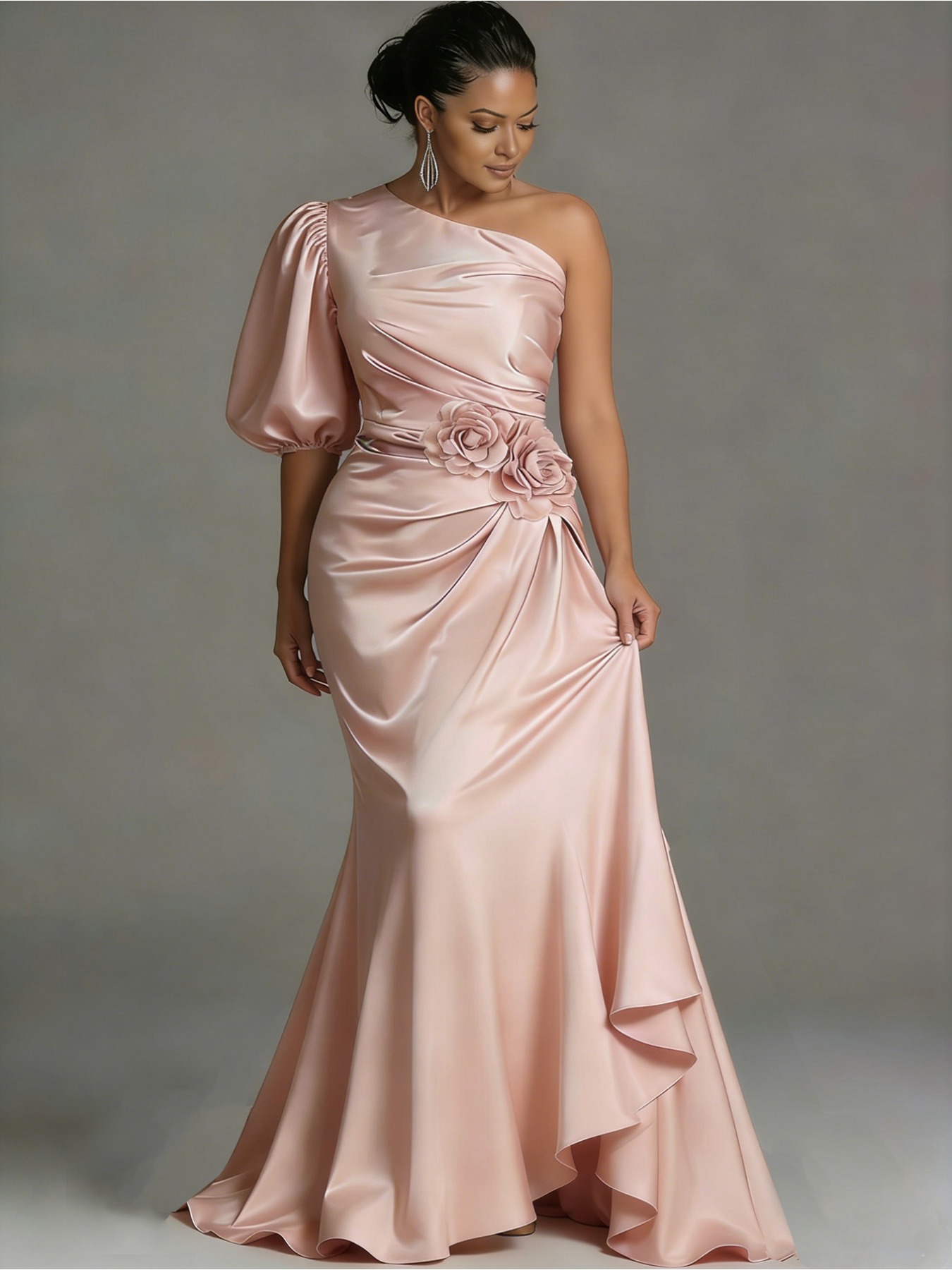 green emerald velvet dress Luxury Nigerian Aso Ebi Wedding/ Prom Dress  MagZi Fashion Line
