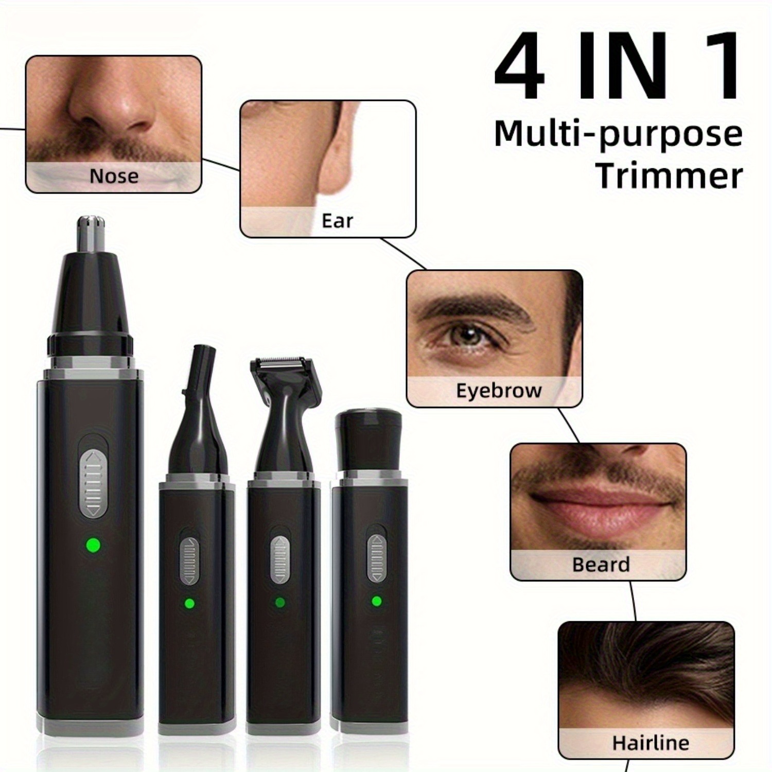 4in 1 beard shaver nose hair trimmer electric beard shaver electric grooming tool for men and women birthday gift christmas gift Product details 8