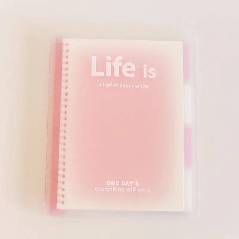 a5 loose leaf notebook 60 sheets binder lined book kawaii note set korean stationery   supplies students writing