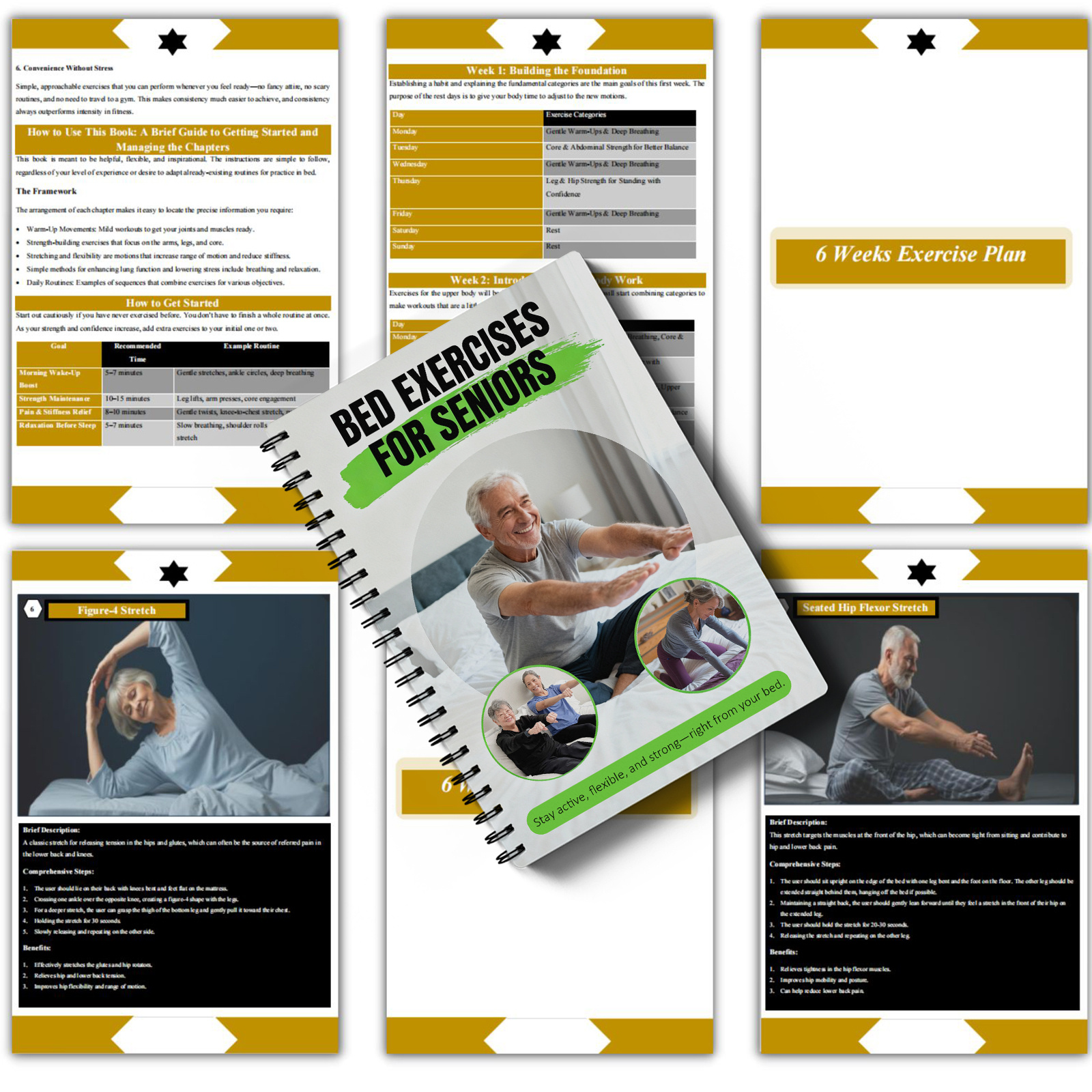 Gentle Mobility & Stretching Routines for Seniors - Bed Exercise Guide: Limited Mobility Workouts for Pain Relief, Bedridden Strength & Flexibility Exercises, Recovery (In-Bed) - for Care & Hospital Use