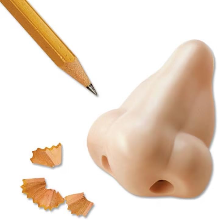 3 6pcs fun nose shaped pencil sharpeners cute cartoon design durable plastic no battery needed ideal for school home   studio   classroom rewards birthday party favors office supplies pencil holder   design batteryfree operation school supplies pencil sharpener school accessories Product details 2
