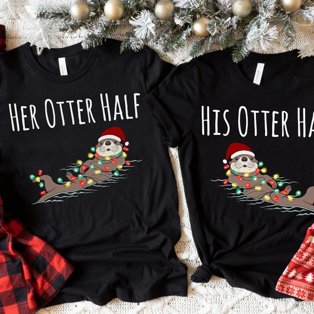 

His And Her Christmas Shirts, Christmas Shirts, Matching Christmas Pajamas, Mr Christmas Outfit