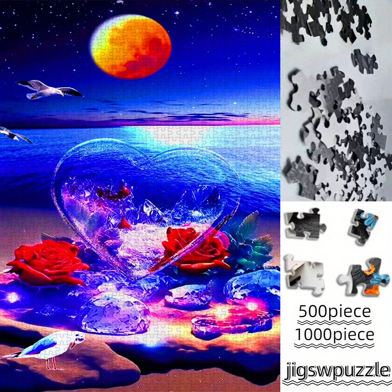 1000 piezas, rompecabezas luna impermeable y resistente a los