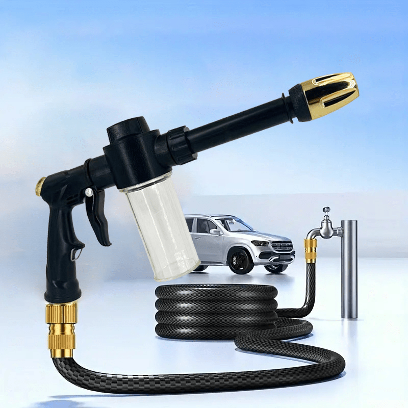 High-Pressure Car Wash Sprayer with Foam Bottle- Versatile Water Gun for Motorcycles, Home& Garden Use- Durable Long Rod Nozzle for Efficient Cleaning and Irrigation 13 High-Pressure Car Wash Sprayer with Foam Bottle- Versatile Water Gun for Motorcycles, Home& Garden Use- Durable Long Rod Nozzle for Efficient Cleaning and Irrigation