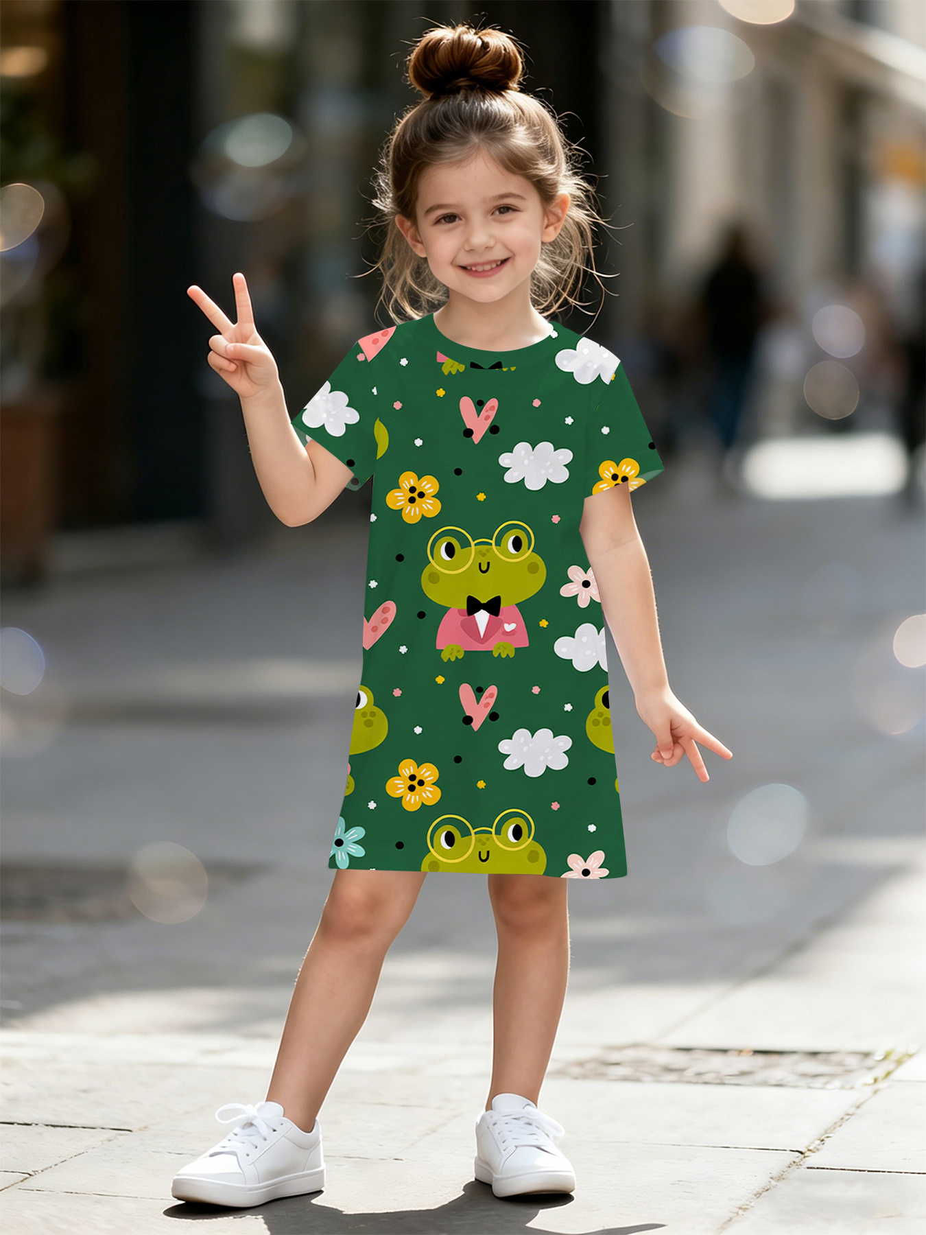 ladies frog dress girls sold on Temu Canada before2023