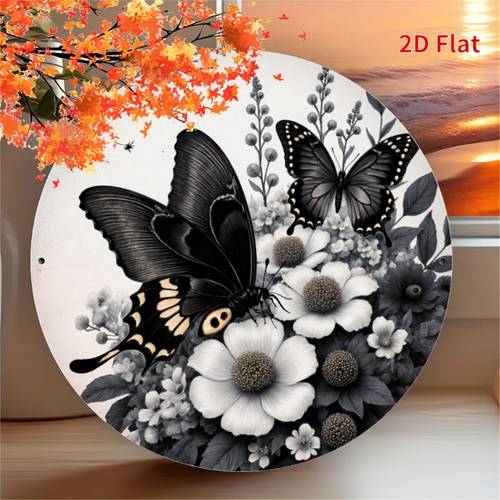 2d flat modern black white wall art minimalist aluminum metal sign with elegant monochrome easy to hang for home office decor durable for bedroom kitchen dining room housewarming gift idea black white 2d flat