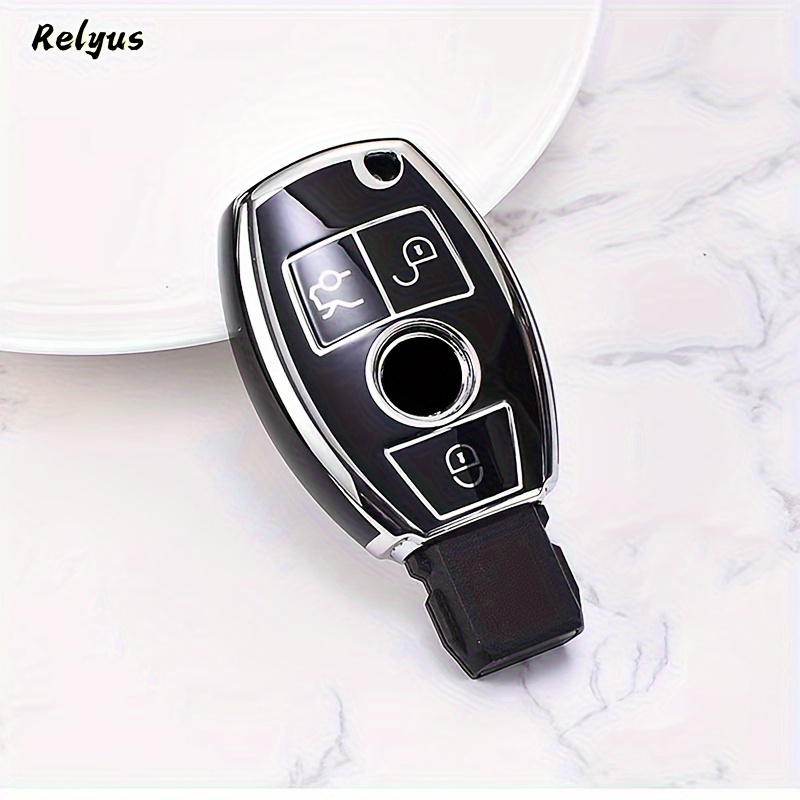 TEMU de TPU para Llave de Coche Mercedes-Benz GLA GLK GLC CLS CLA AMG W204 W205 W212 W463 W176
