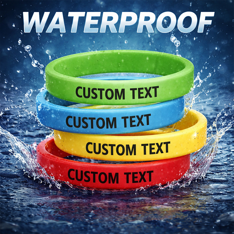Custom Silicone Wristbands 180pcs Pack, Gift for Her/Him