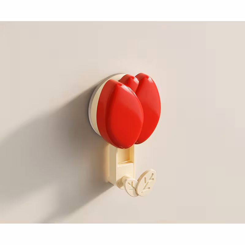 tulip suction cup hook no drill hook towel rack universal for kitchen and bathroom walls vacuum suction for secure hold 8