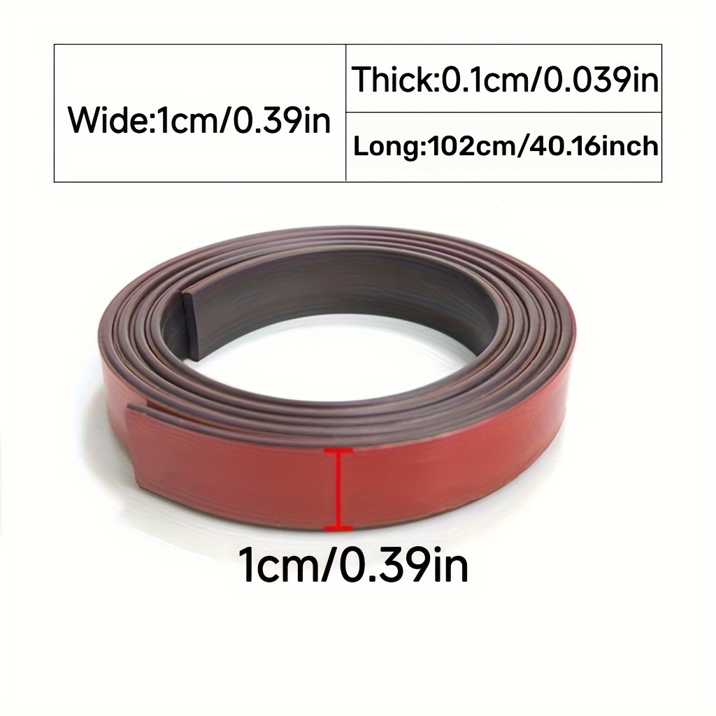 TEMU 1 Roll Of Strong Magnetic Adhesive Tape, 102cm*1cm/41.16inch*0.39inch, Suitable For Crafts, Whiteboards, And Refrigerator Organization