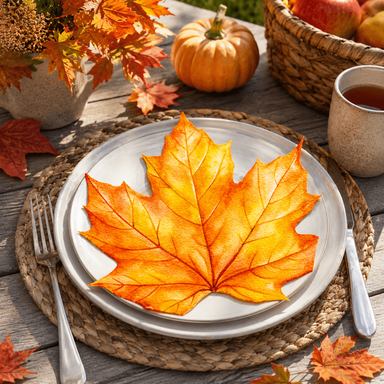 TEMU 40 serviettes jetables sur le thème des feuilles d'érable d'automne - Serviettes chaudes pour fêtes d'automne, pour le dîner de Thanksgiving,