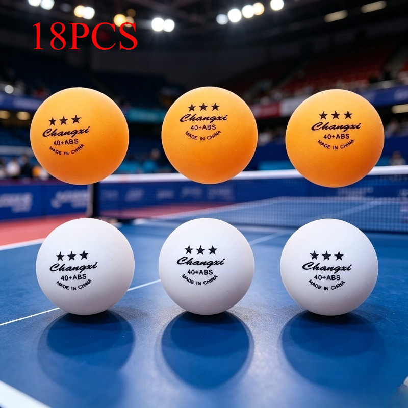 TEMU [customer ] White And Yellow Random High Elastic Durable Table Tennis Training Competition Abs Material, Sports Equipment