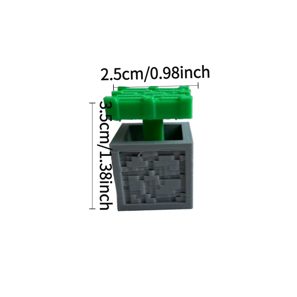 TEMU Block Piston Stress-relief Presser, Desktop Mechanical Piston Presser, Three-dimensional Pixel-style Stress-relief Gadget, A Touch Of Heavy Your