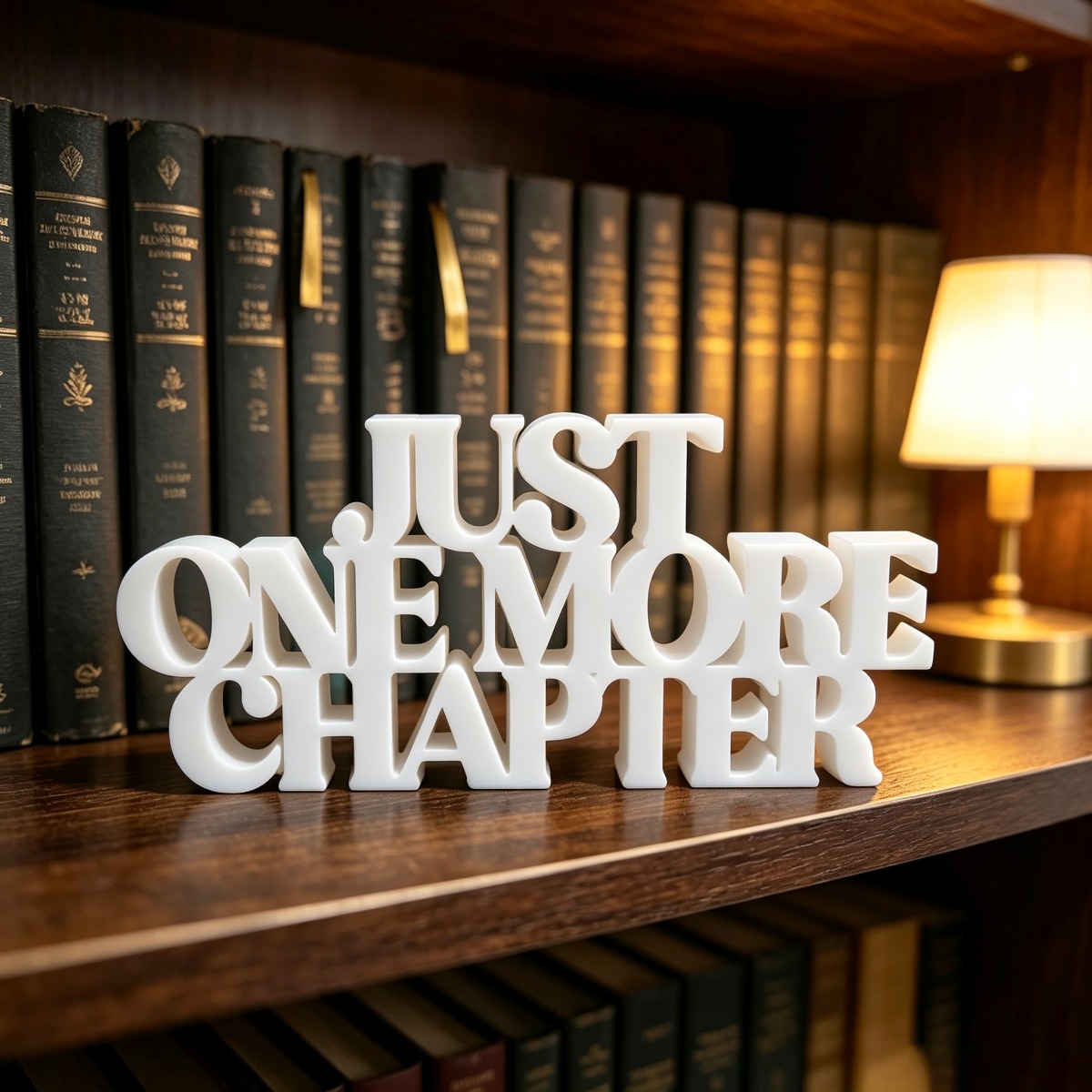 TEMU More Freestanding Pvc Sign, Book Lover Shelf Decor, Tabletop Word Ornament For Reading Nook Bookshelf, Bookworm Gift Home Library Decoration
