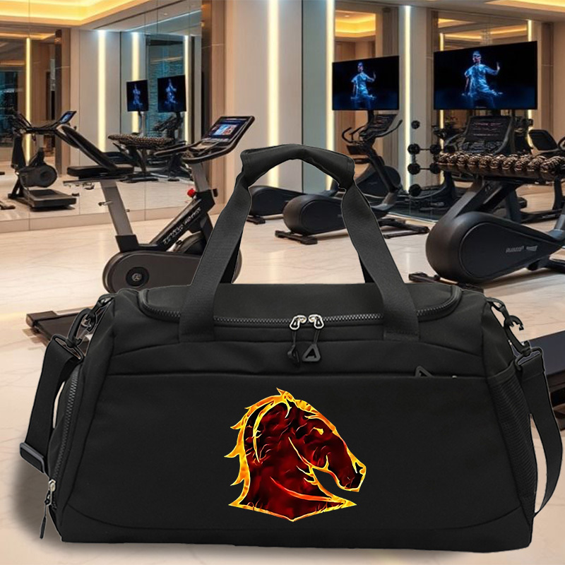 TEMU A Portable Travel Bag Featuring Brisbane Pandas Print, This Large-capacity Sports Bag Is Ideal For Fitness And Yoga. It Comes With Adjustable