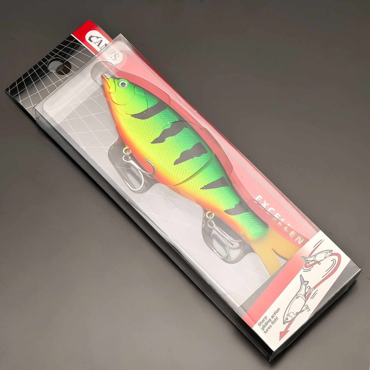 TEMU Anfs 1pc 17.5cm/6.88inch Multi- Jointed Wobble Shad Swimbait-slow Sinking Fishing Lure Artificial Bait For