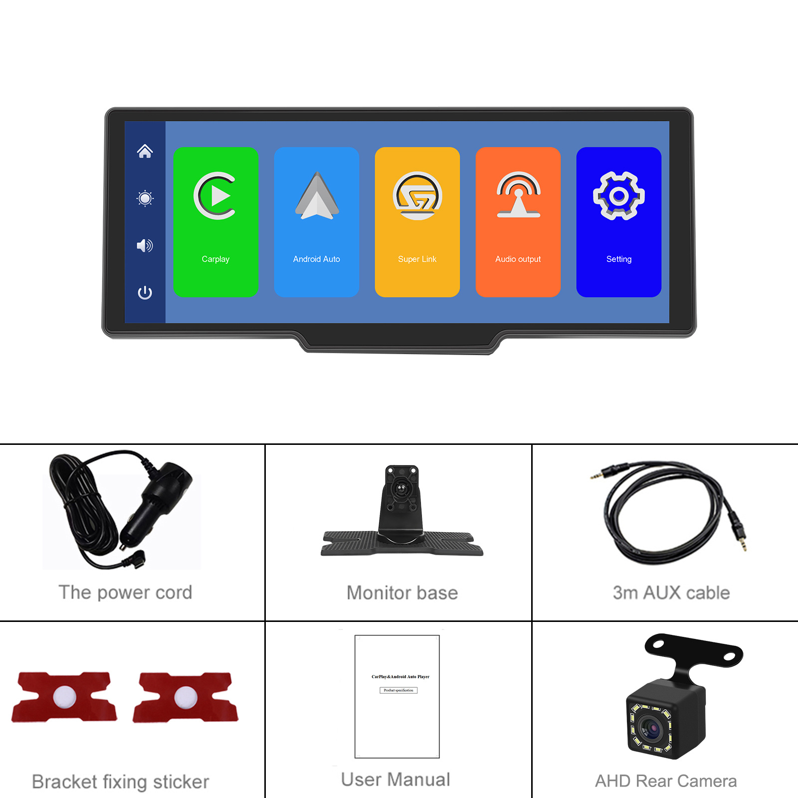 Image of Portable 10.26-inch Car Stereo Car & For Screen With /wireless/navigation/aux For All Vehicles