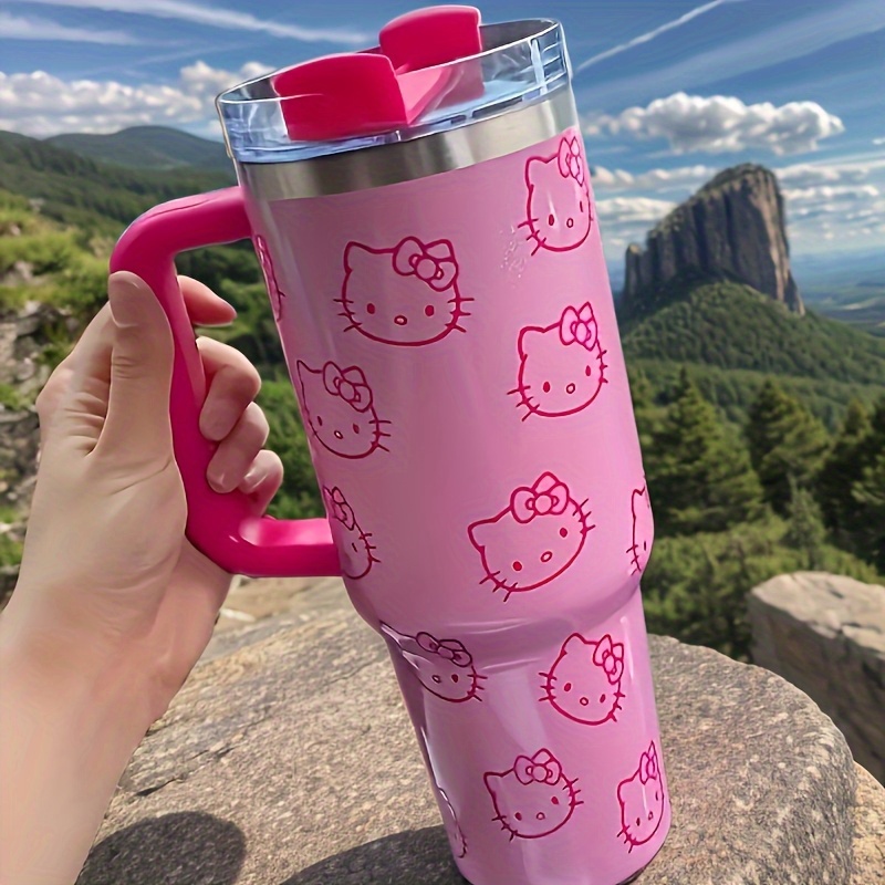 

-ounce Sanrio Hello Kitty With A Lid And Straw, Made Of 304 Stainless Steel, Suitable For Hot And Cold Beverages, Making It A Perfect Travel Accessory And Gift.