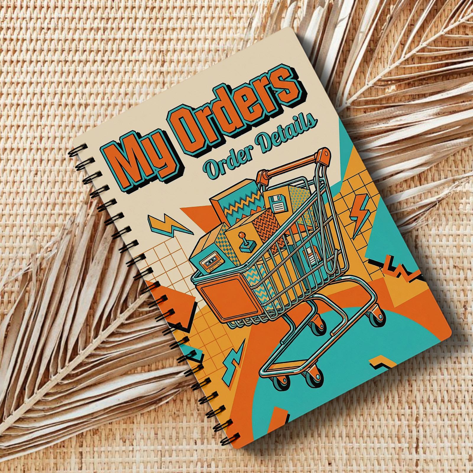caderno de registro de pedidos e planejador com espirais - compacto, adequado para rastreador de concessionária de pequenas empresas, gestão de  , livro de despesas com formulários de pedidos, registros de concessionária, páginas de planejador para vendedores  -commerce, suprimentos para