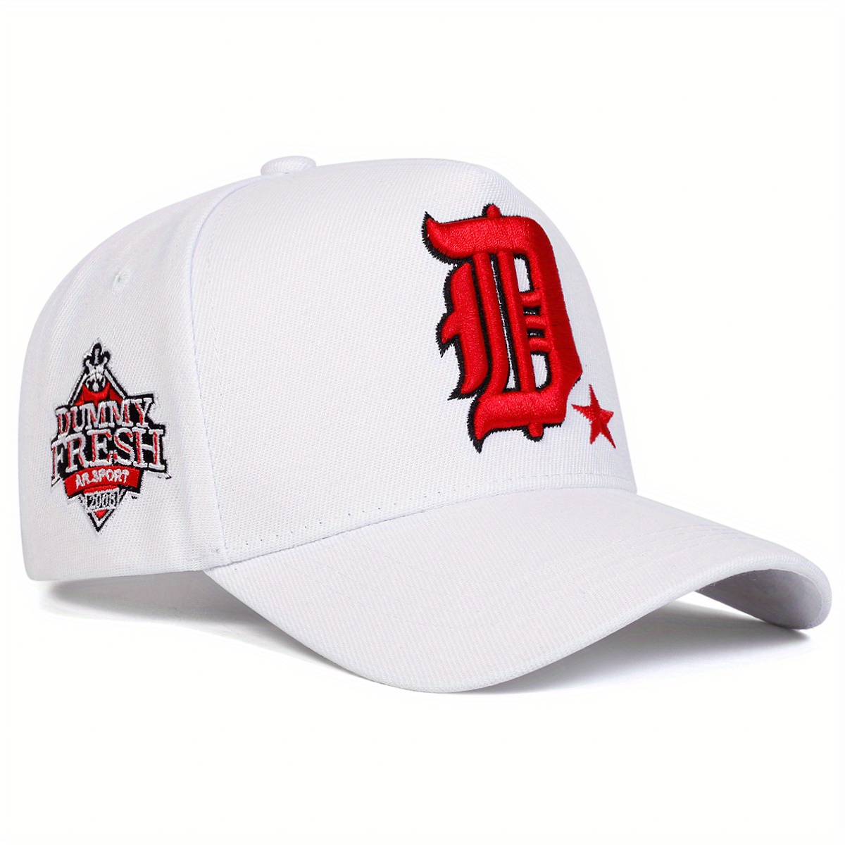 E-shop Herren-Baseballkappe mit Bestickten Buchstaben - Verstellbare Leichte Polyester-Sonnenhut für Outdoor-Reisen, Strandpartys & Freizeitkleidung