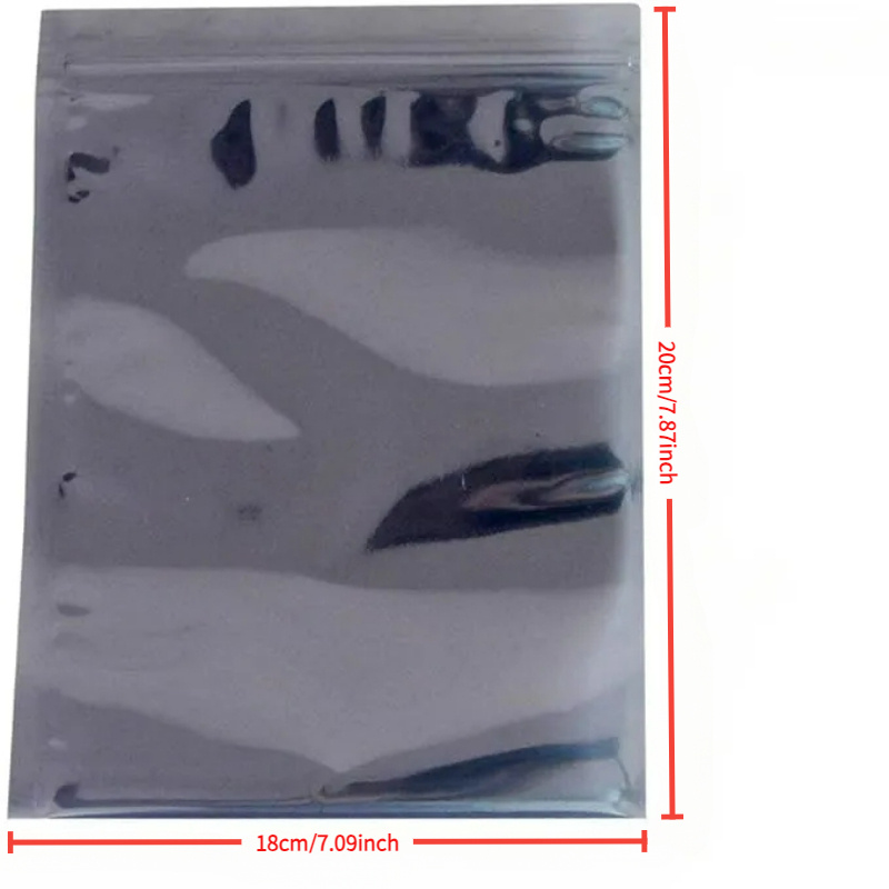 TEMU 20pcs Anti-static Bag Self-sealing,with A Of Sizes From. Are High-quality Anti-static Storage Bags,reusable,a Can Hold Photos, Electronics, And