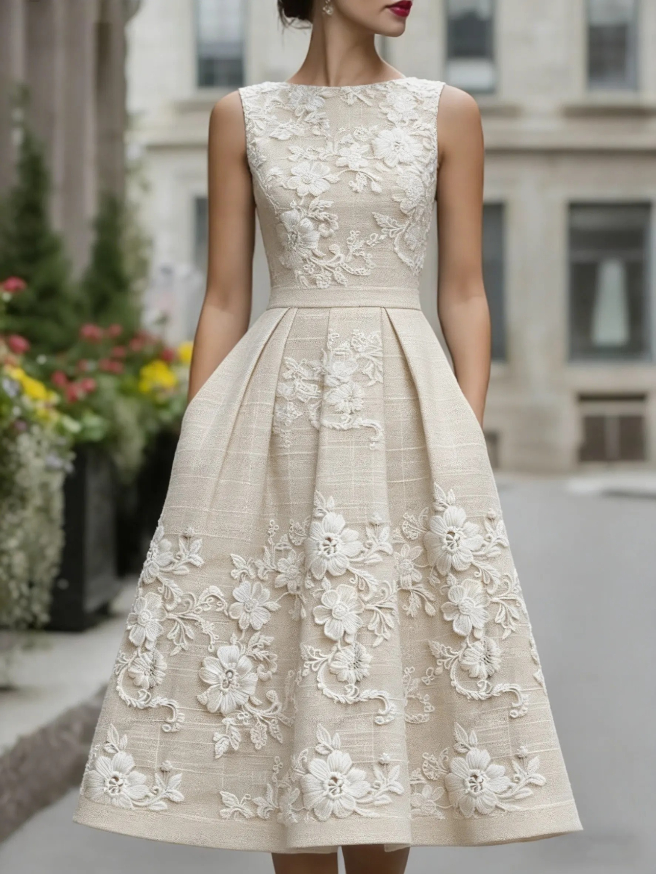 womens cream dresses Cream Silk Dresses
