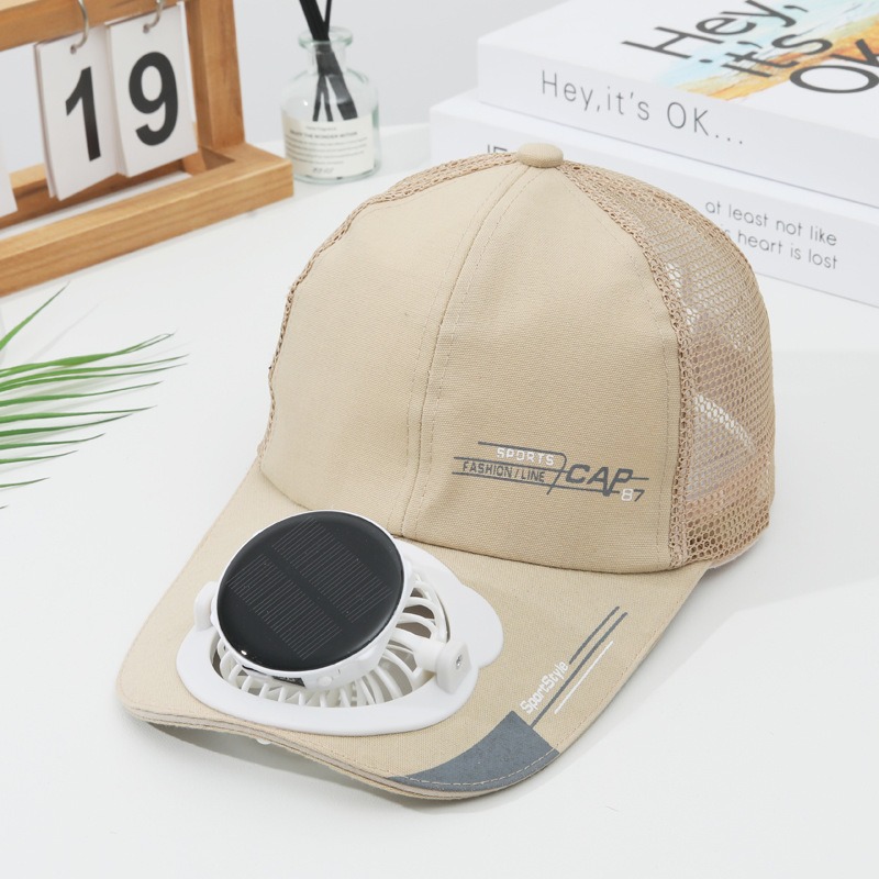 baseball cap with solar powered fan rechargeable via usb offers ideal for outdoor activities like   and gardens Product details 0