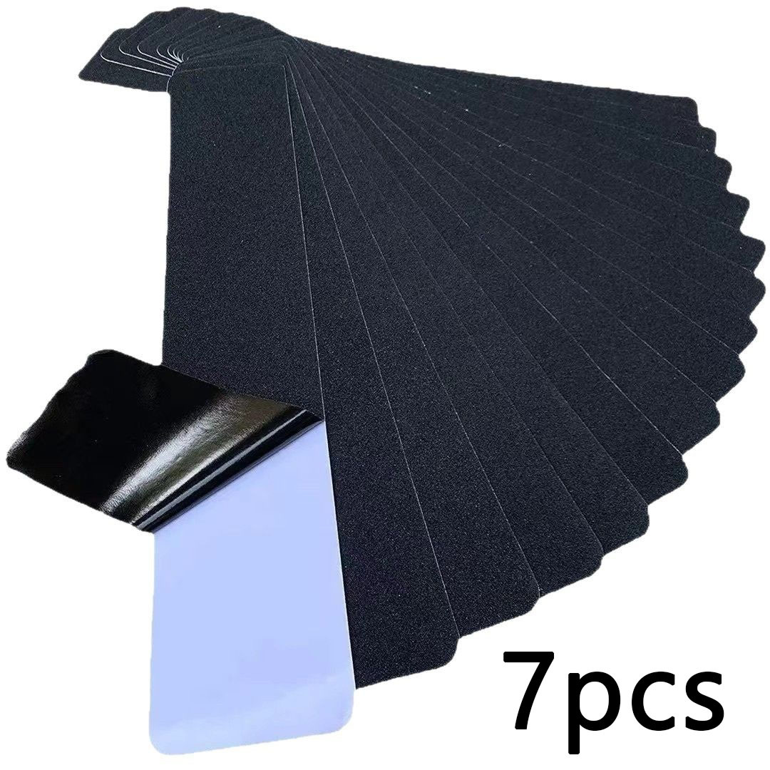 TEMU 7pcs Outdoor Anti-slip Stair Treads Suitable For Wooden Steps & Walkways, Pvc/ Pads With Frosted Texture, High Quality Durable Step Protectors