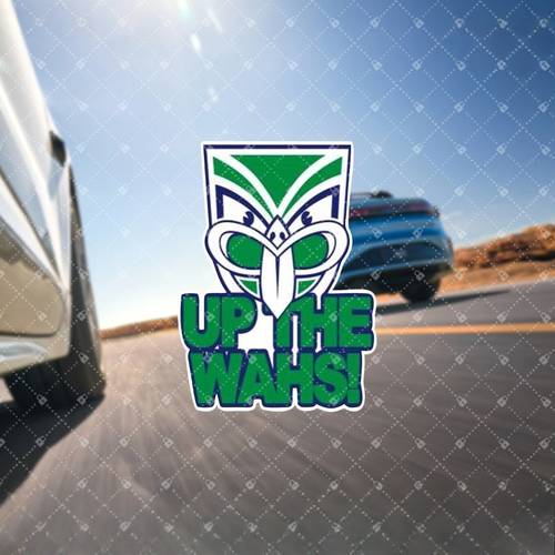 up the new zealand warriors sticker league vinyl decal sports supporter style sticker for laptop water bottle car