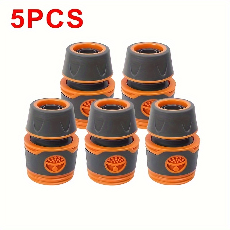 Image of 5pcs Garden Hose Fittings, Rubber And Plastic Quick Connectors, Water Pipe Connectors, Car Wash Spray Gun Accessories.