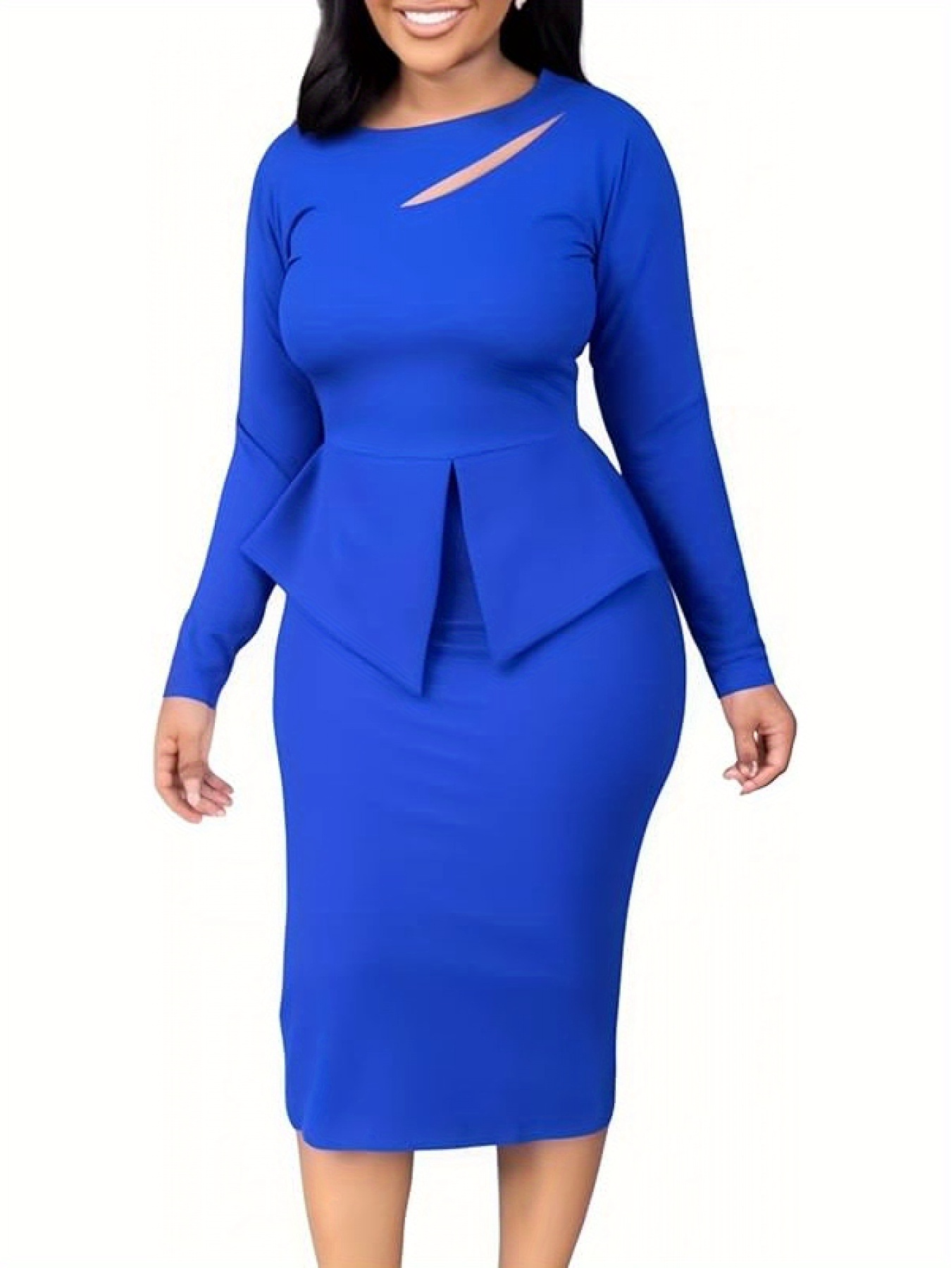 royal blue church dresses for women Terramina Suit 7637C-Royal Blue