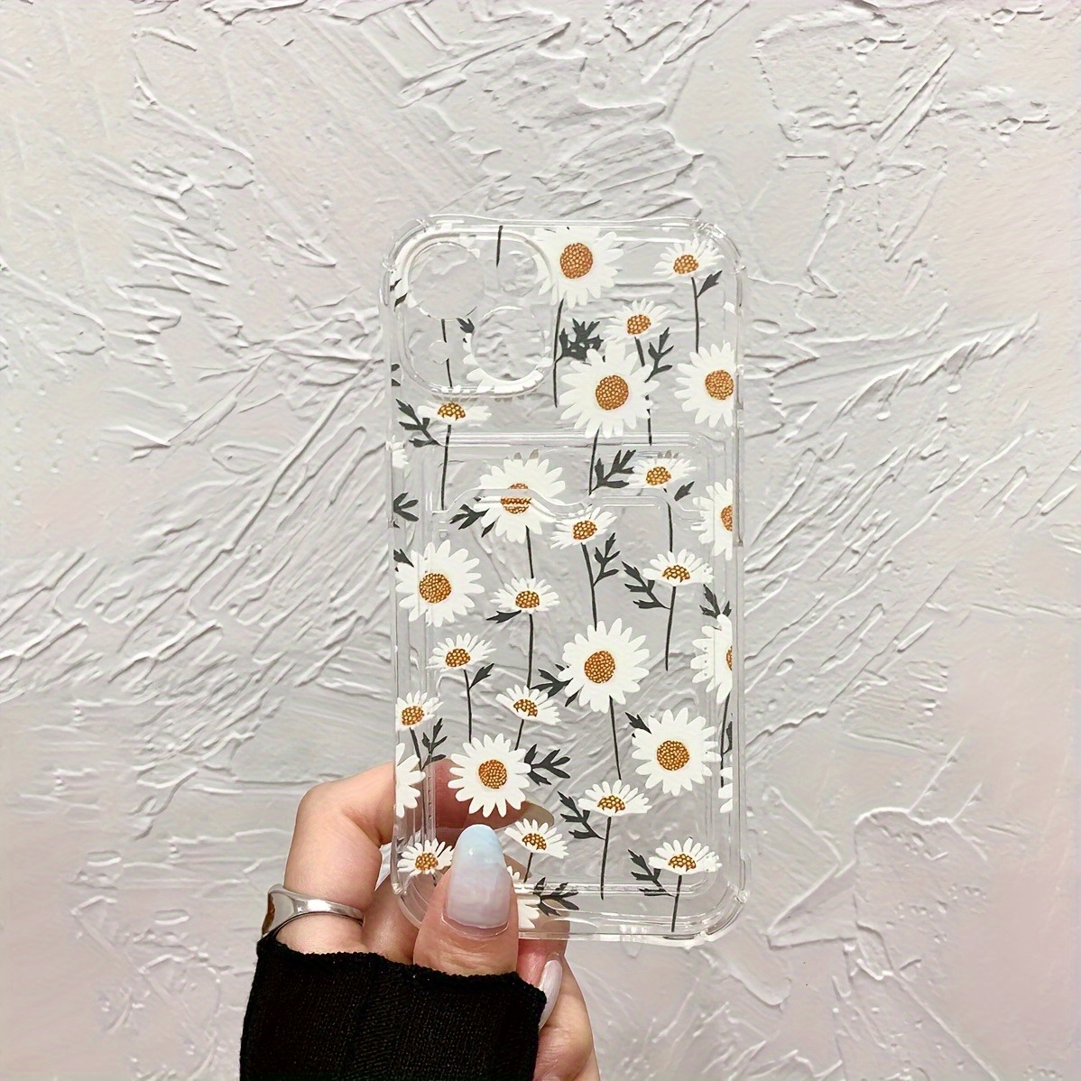 TEMU Phone Case: 1 Full-screen Small Transparent Minimalist Card Holder Phone Case With Card Slot, Tpu Soft Case With Precise Cutouts, Protective