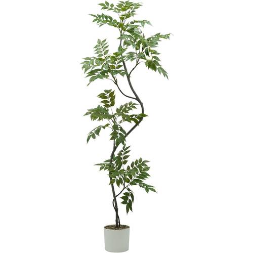 artificial tree with white pot tall faux plants for indoor large tree with silk plant real touch for indoor home decor