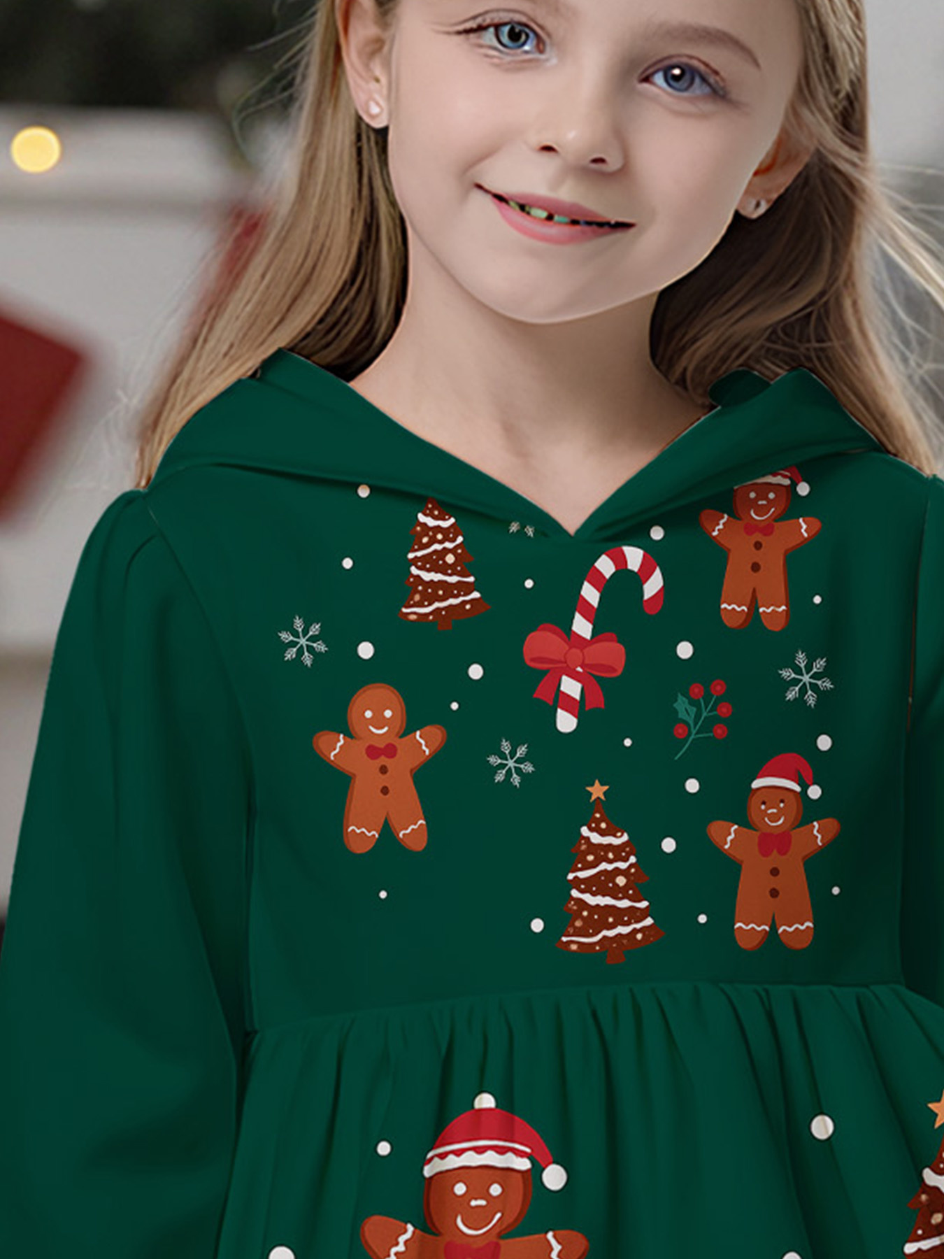 girls fashionable cute hooded sweatshirt dress adorable - Temu Bahrain