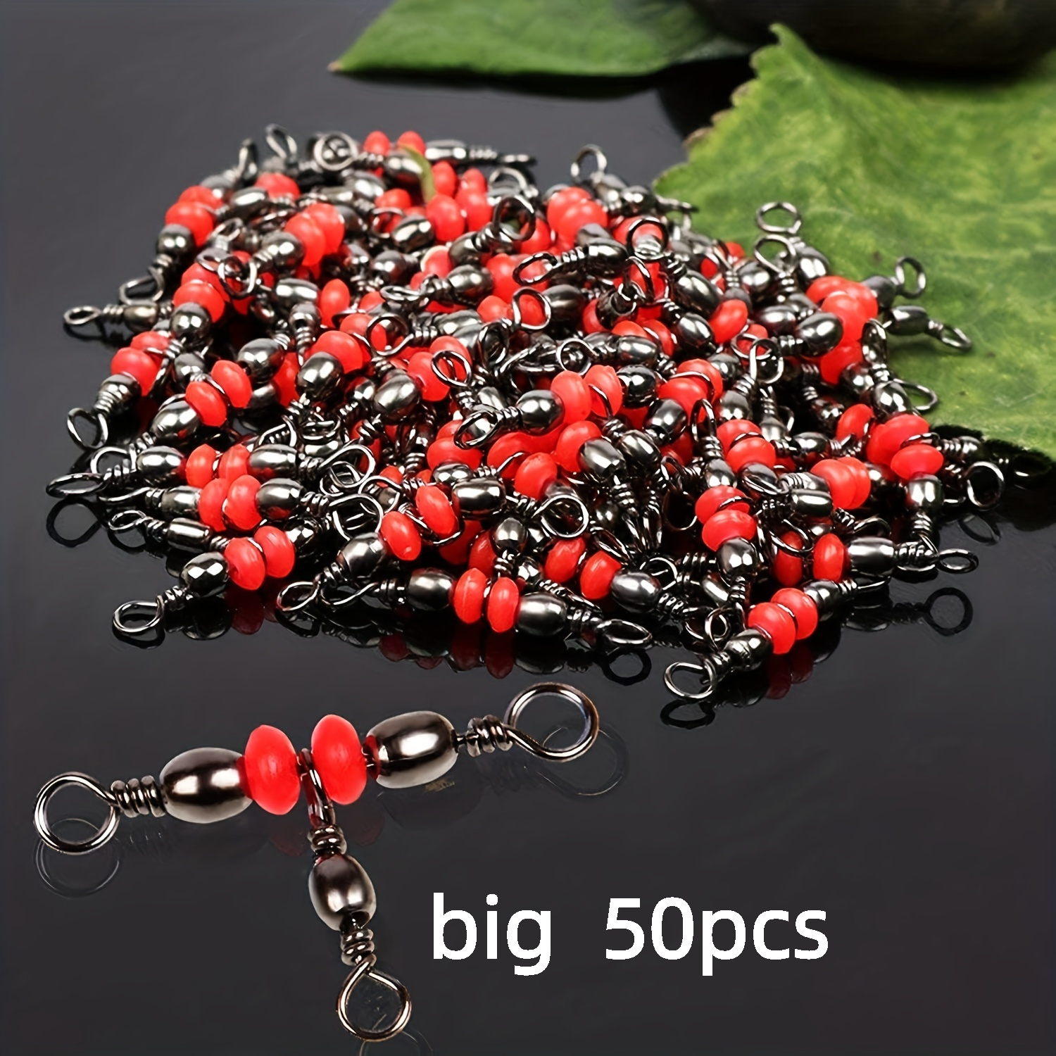 Image of 50pcs -free Triple Swivel Cross Line Fishing Connector - Essential Fishing Gear